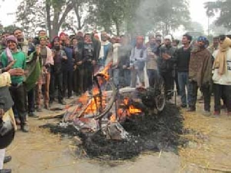 Commotion for gas cylinder