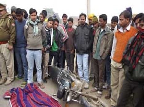 Mother's death in a road accident, son injured