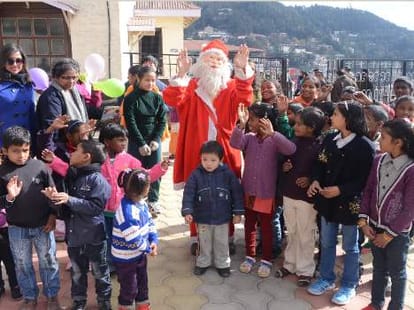 many gifts on christmas celebration at shimla.