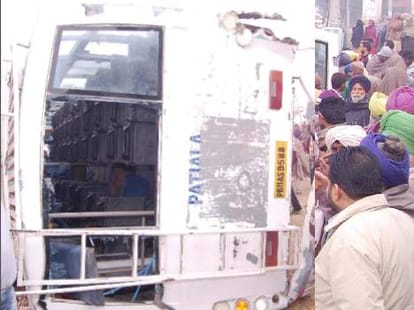 creepy bus accident in patiala, 4 dead, 32 injured