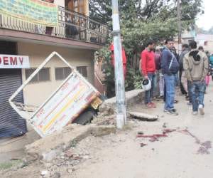 accident in sirmour one died.