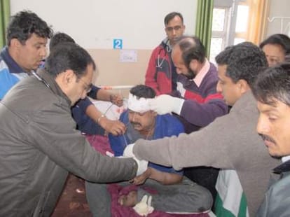 accident in sirmour one died.