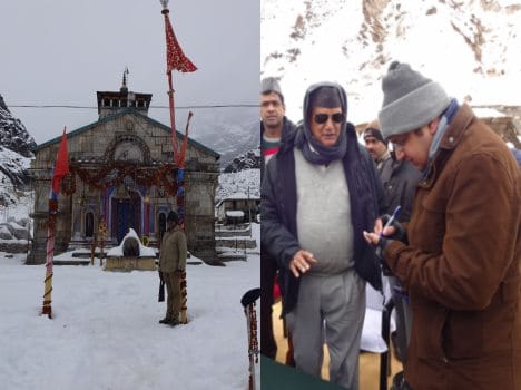 cm harish rawat went kedarnath dham.