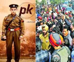 protest against movie of aamir's PK