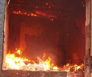 Generator on the third floor of the warehouse fire.