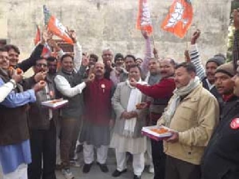 BJP celebrates victory celebration