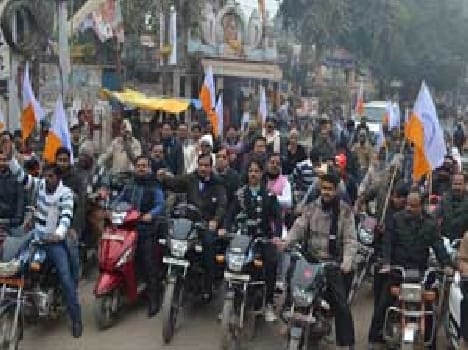 industry trade delegation workers out Bike processions