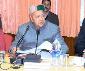 cm virbhadra singh in shimla.