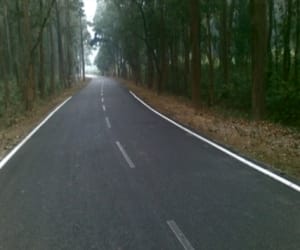 petroleum university made road in dehradun.