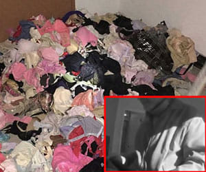 Underwear thief is caught with 2000 sets of lingerie