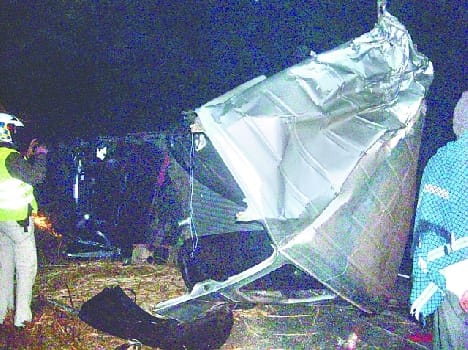 Eight dead, including four teachers, An accident in Kdwai on Highway,