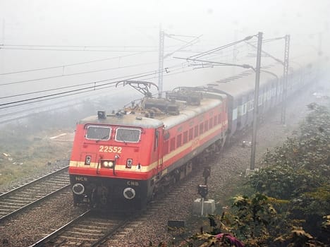  trains delayed due to foggy weather