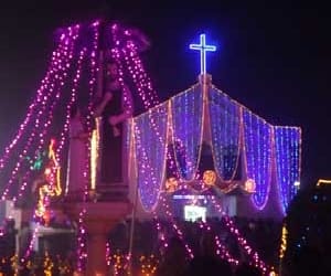 Santa Claus distributed gifts of Children. 