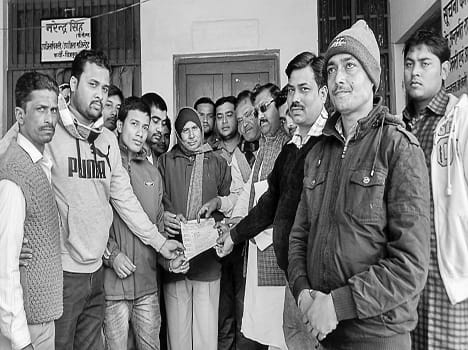 raised voice in favour of traders