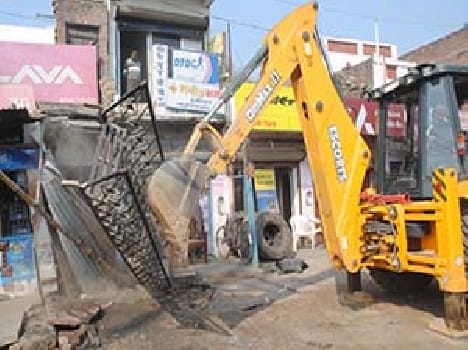 Attack on encroachment of officers