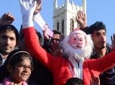 Out on Christmas procession