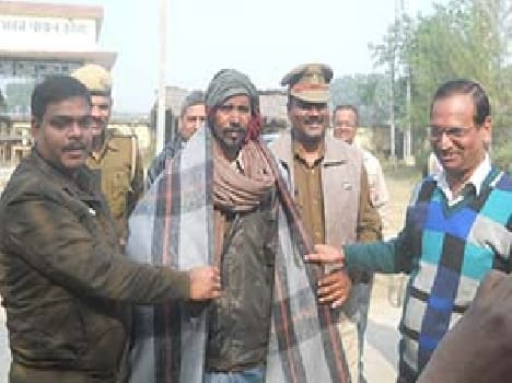 Receiving blankets to the poor face bloom