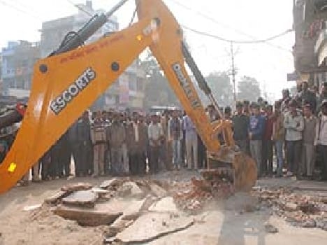 Encroachment removed from Babaganj Baropur