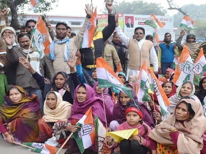 Ongoing wrangling in Congress over tickets for delhi Elections.