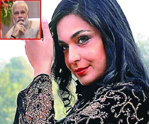 Pakistani actress Meera has invited Narendra Modi.