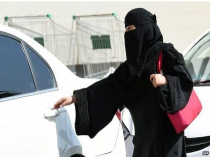 Here is a crime to drive for women!
