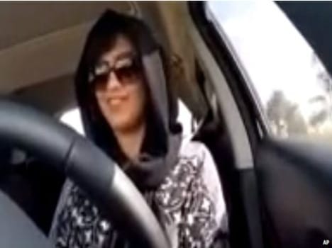 Here is a crime to drive for women!