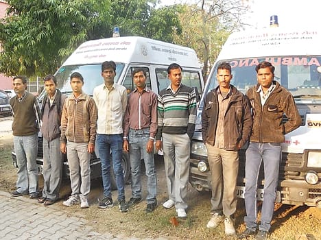 amulance driver on strike 