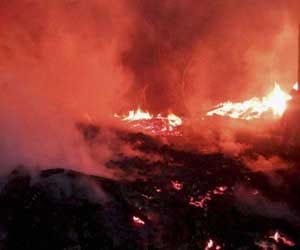 fire in software company, loss of millions