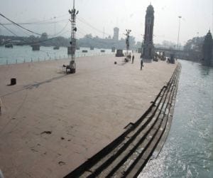 slow construction work in ardhakumbh haridwar.