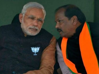 being a non tribal is not the issue says bjp leader raghuwar das.