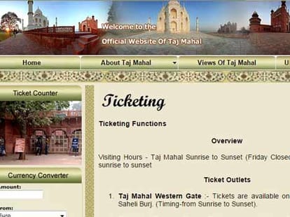 e ticket for taj mahal more costly.