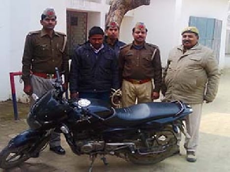 With bike arrested , accused of murder