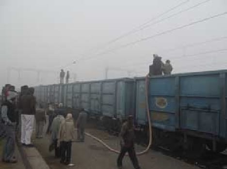 Disclosure on the smoke out of the train compartment