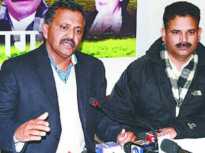transport minister gs bali press conference in shimla.