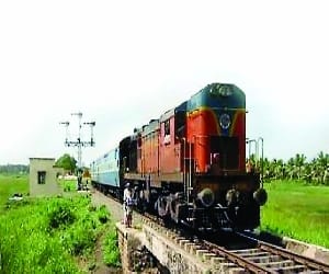 Rjapur dead on railway tracks, the train passing.