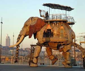 robotic elephant in france