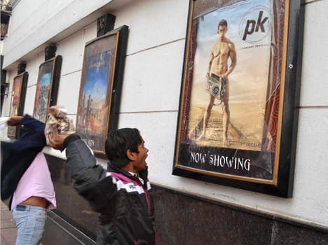 Protest against PK movie in BJP ruling states