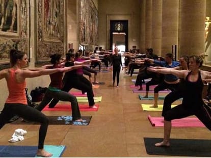 new year celebration with yoga