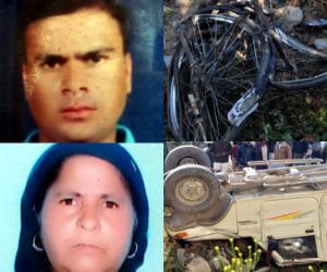 mother and son died in road accident.