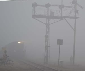 dense fog disrupted rail and road services in jammu kashmir