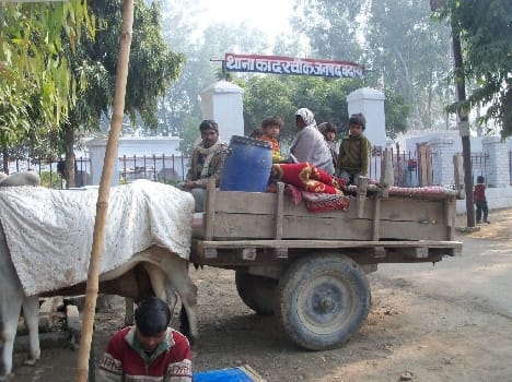 dalit family left the villege