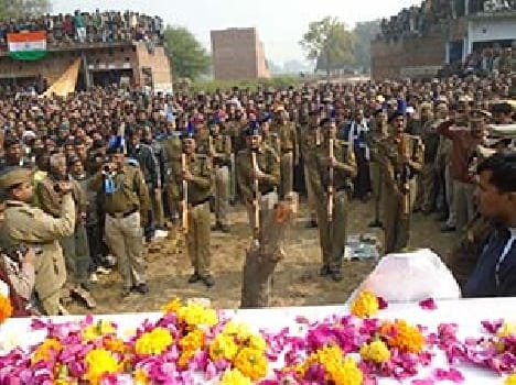 Son who died in Maoist attack people descended to the final farewell