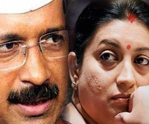 Arvind Kejriwal tweeted on Smriti Irani: Delhi Elections 2015