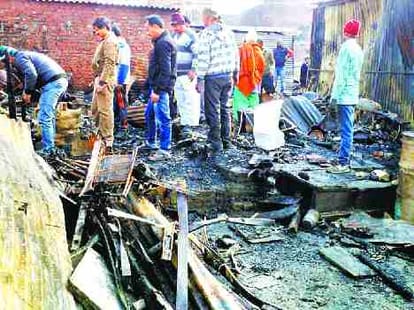 fire inccident at kotkhai himachal.