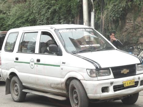 hrtc taxi service in shimla city.