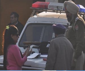 Partap Singh Bajwa Relative Warned Traffic Police Officer