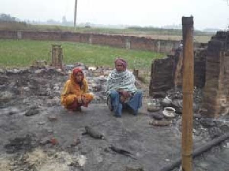 The fire destroyed two Cottage