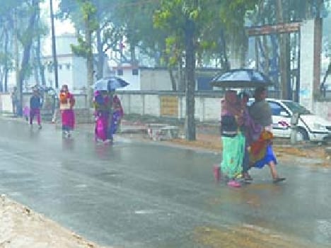 Heavy rain halted the life
