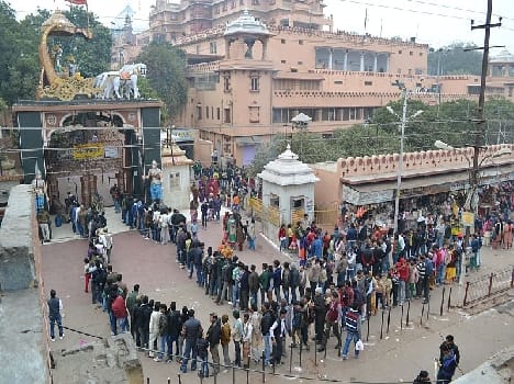 New year celebration in mathura