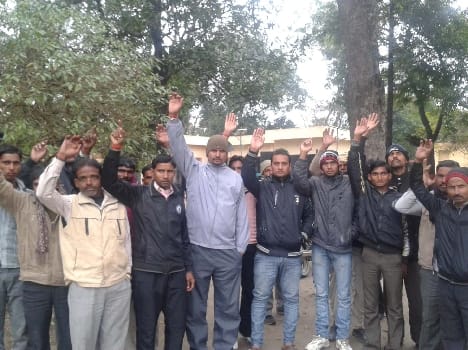 Angry villagers performed at station
